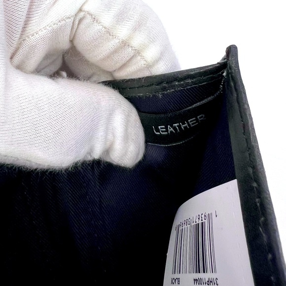 TOMMY HILFIGER, BLACK LEATHER, VALET ALSO LEATHER, TRI FOLD, RFID PROTECTION - Picture 11 of 16